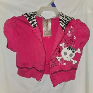 Pink Skull Graphic Hoodie